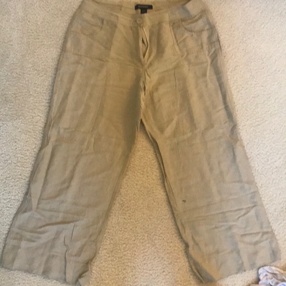 ashley stewart linen pants